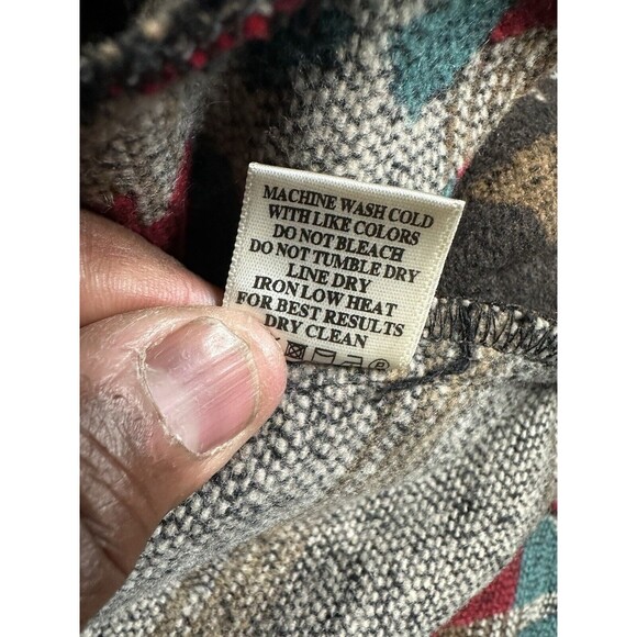 New In - Southwestern Aztec Button Boho Cowgirl Rodeo Shacket Jacket Size Large - Picture 6 of 8